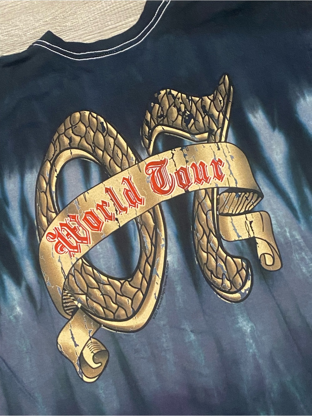 Rush Snakes & Arrows 2007 Tour Shirt Liquid Blue L - Picture 6 of 9
